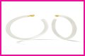 White Hoop Earrings a la Tracee Ellis Ross’ Alison Lou Pair